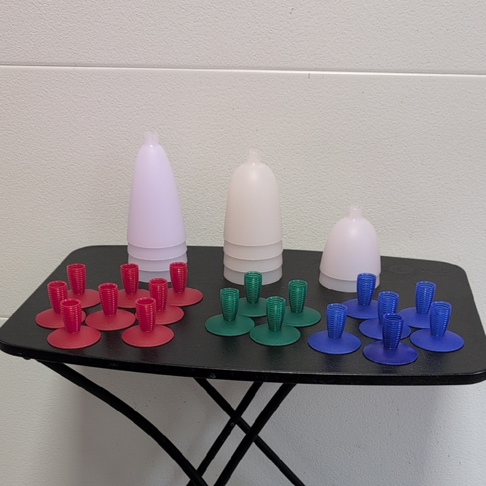 Tupperware Goblet Set Patio Plastic Party Glasses